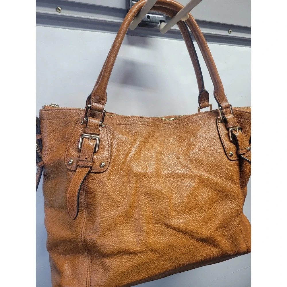 Kattee Genuine Leather Tote Bag Satchel Purse Brown Shoulder Handbag‎